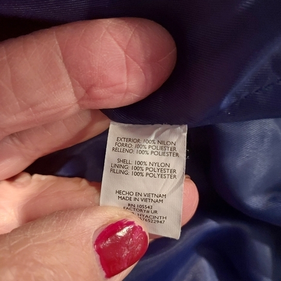 𝅺daisy Fuentes Royal Blue Puffer Snap Vest sz S - Picture 5 of 10